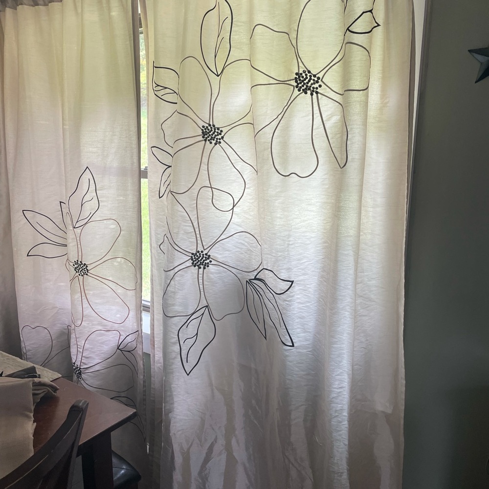 2 curtain panels